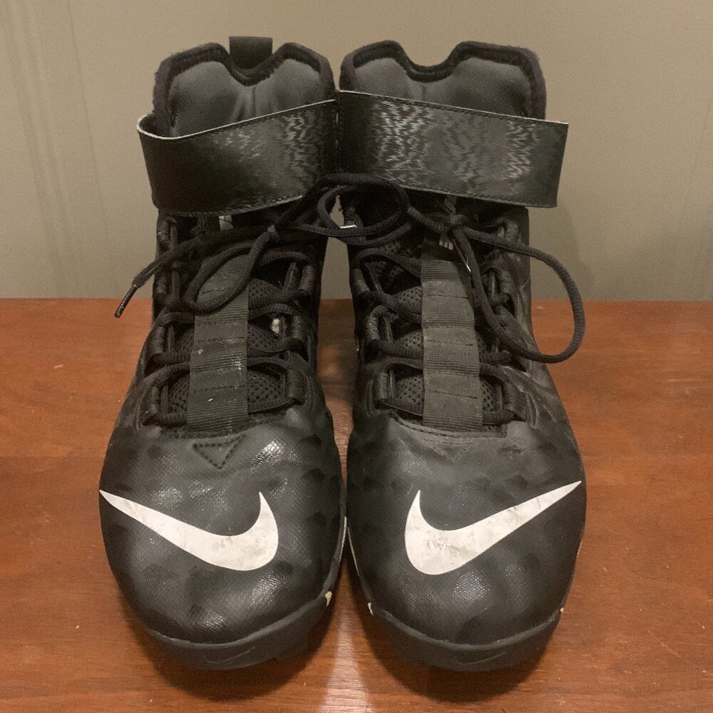 Nike Men's Black Force Savage 2 Shark Football Cleats Shoes Size 12 EUC